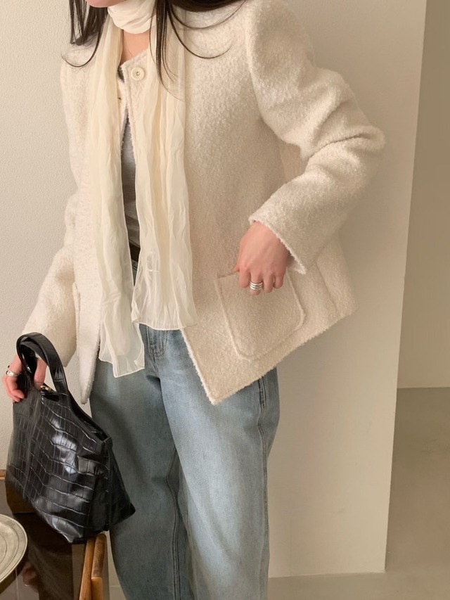 (予約) signature / Chiffon scarf 2color