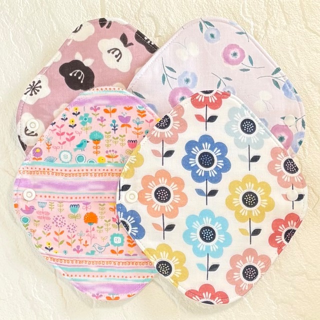 使い方2通り✩2way 布ナプキン 布ライナー フランネル 無添加･無漂白 防水タイプ 410