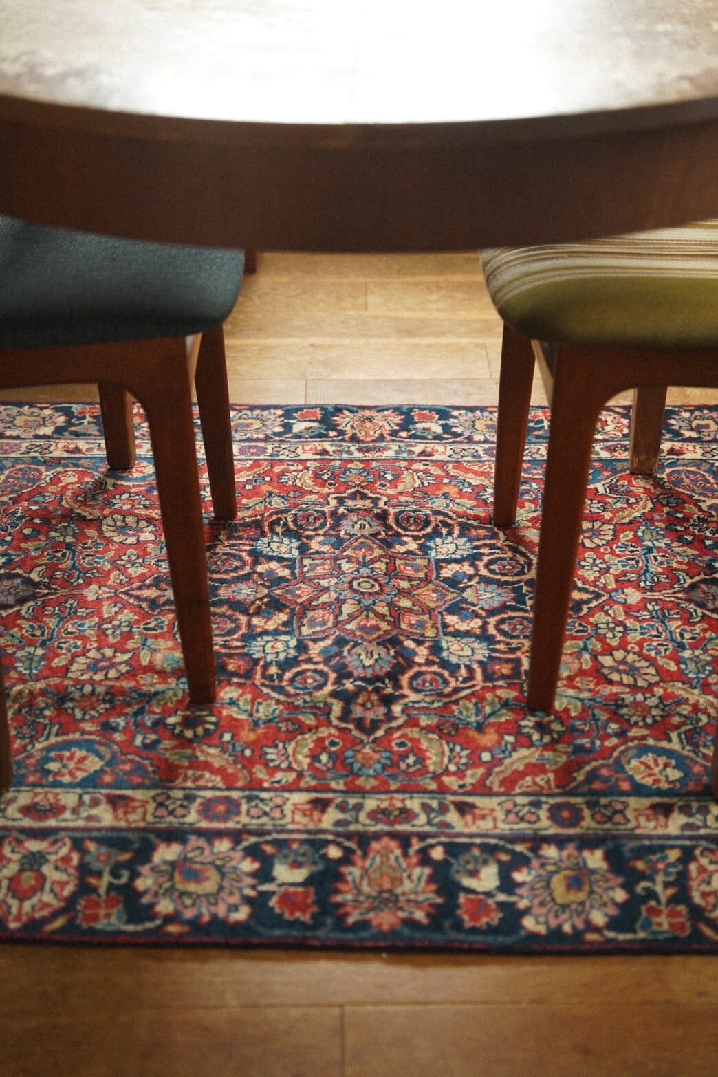 1285-Semi Antique Persian Kashan rug