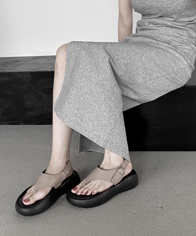 オープントゥカジュアルサンダル【e-71020】