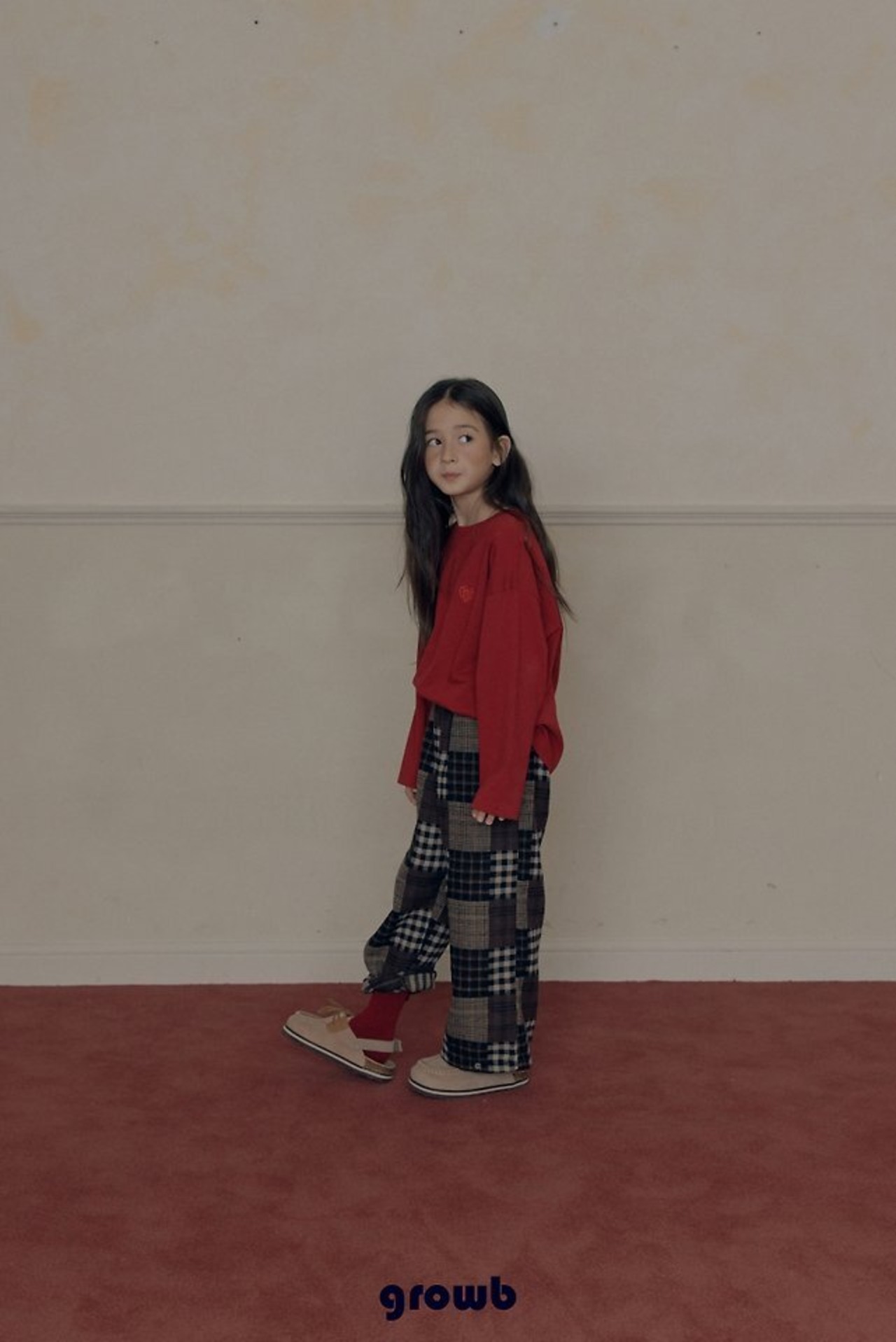 韓国子供服 / growb / growＴシャツ / 秋服 *XS~JM*