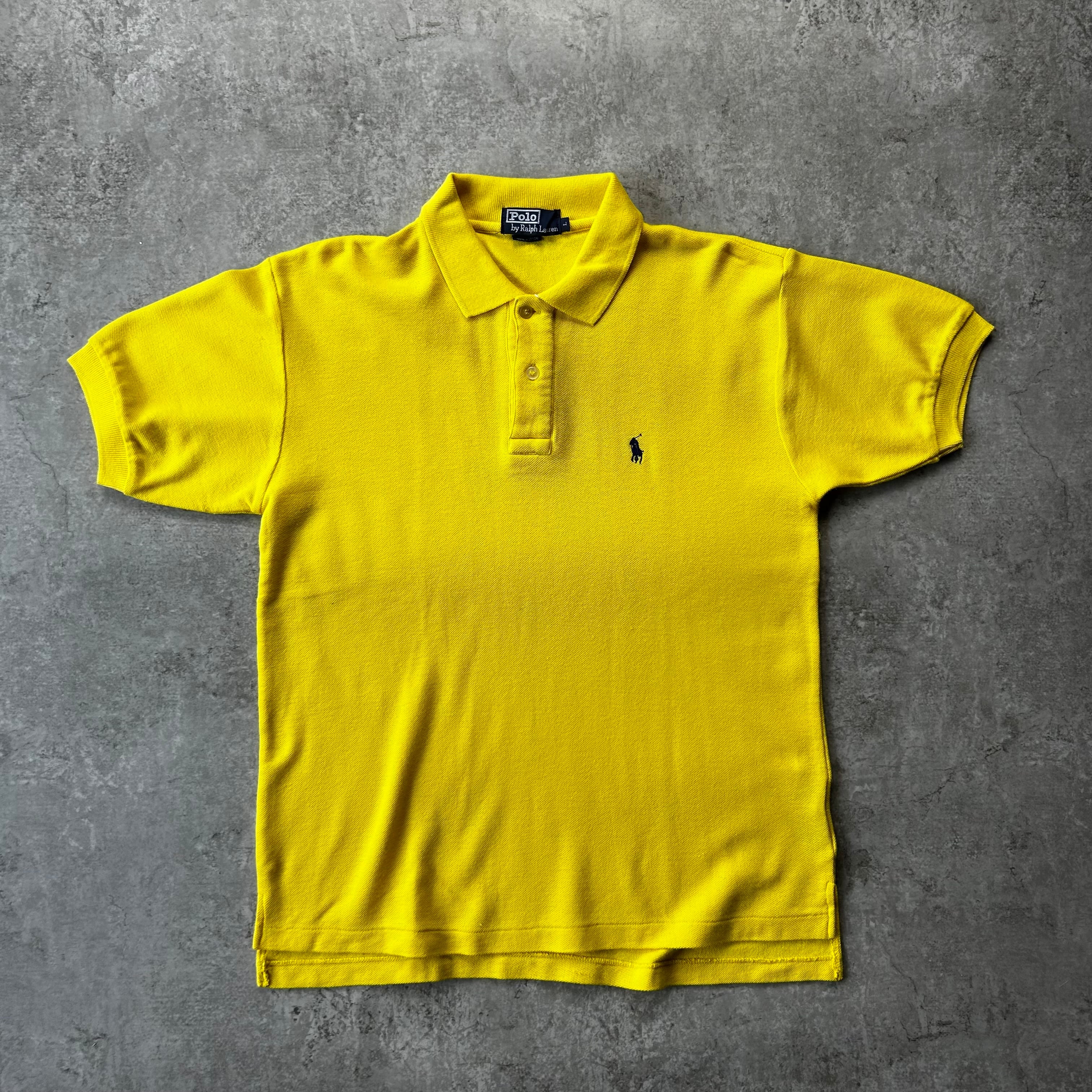 90s ラルフローレン 総柄レーヨンシャツ ネイビー×レッド L CLAYTON