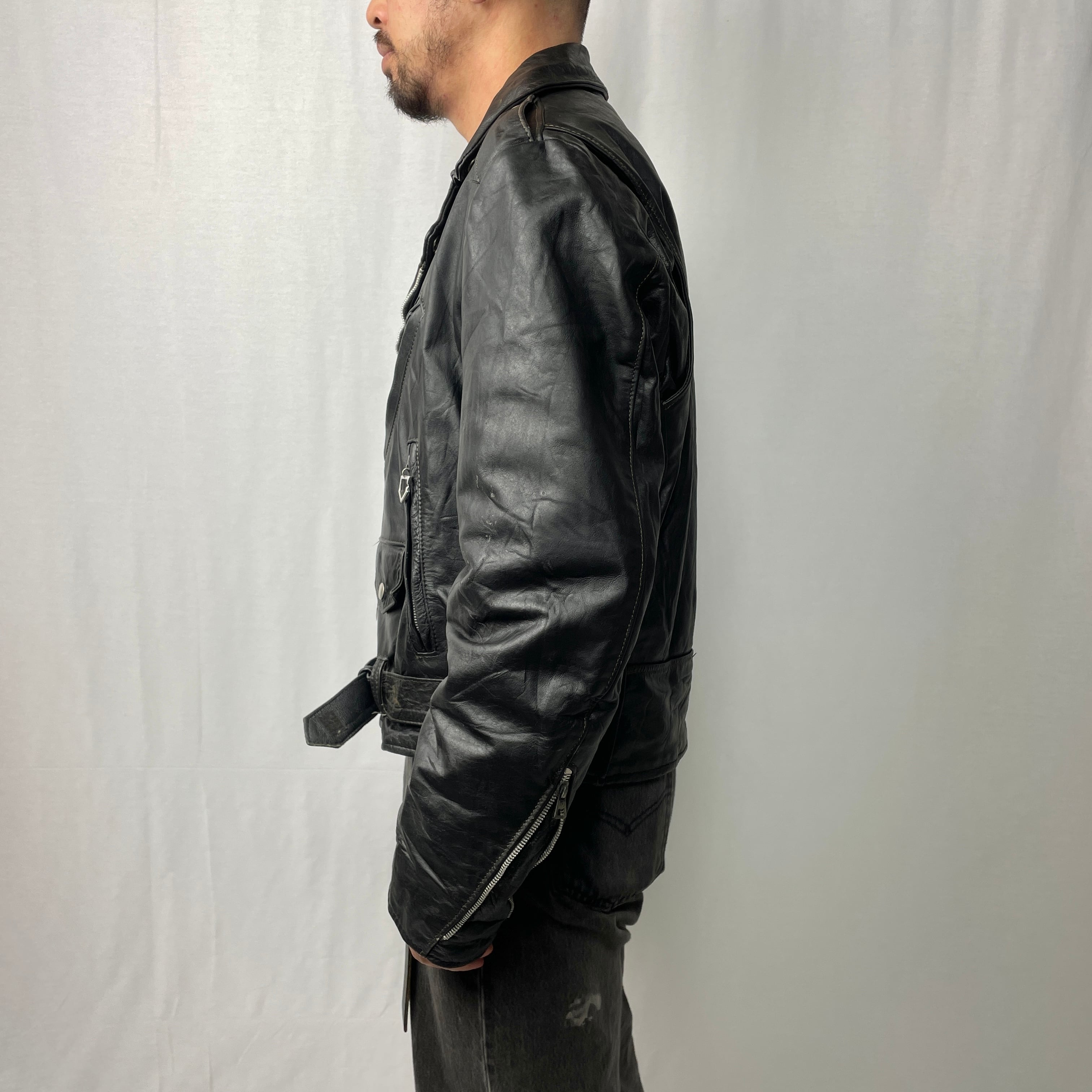 70年代 USA製 EXCELLED アメリカン ダブルライダースジャケット メンズ  