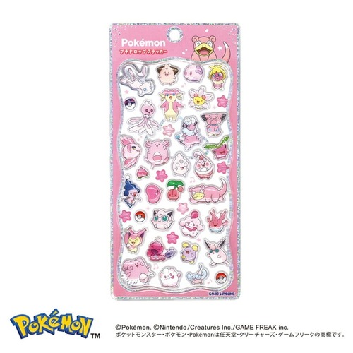 ポケモン プチドロップステッカー ピンク