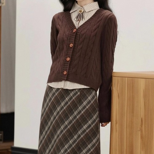 レトロレイヤード風ドッキングトップス ・9505