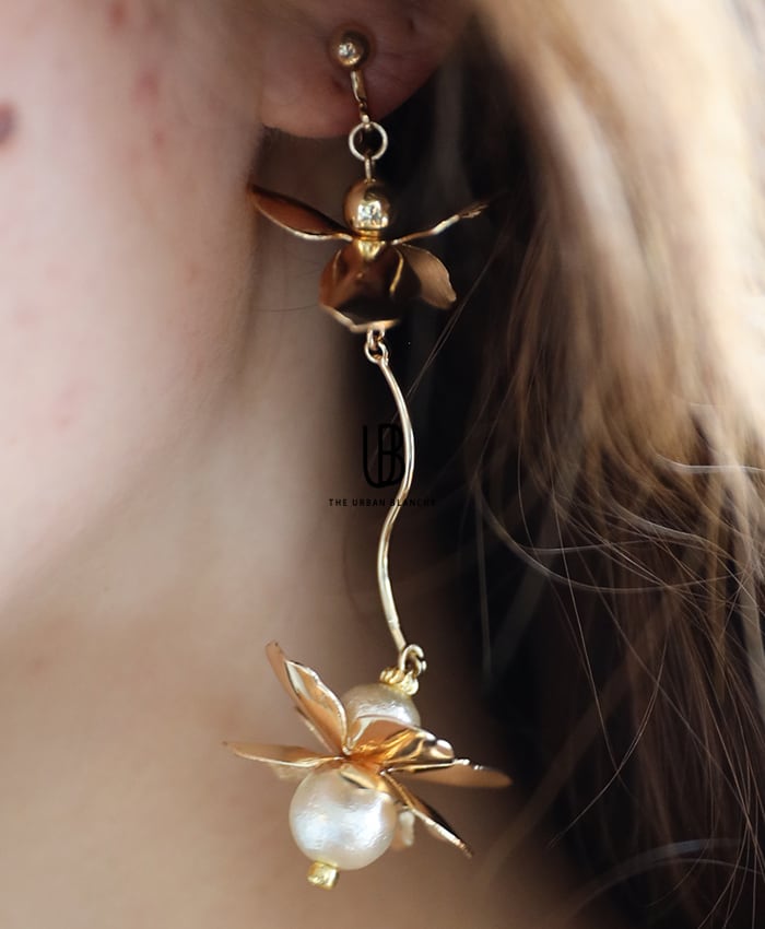 フラワーパール イヤリング/ピアス ウェディング アクセサリー 商品