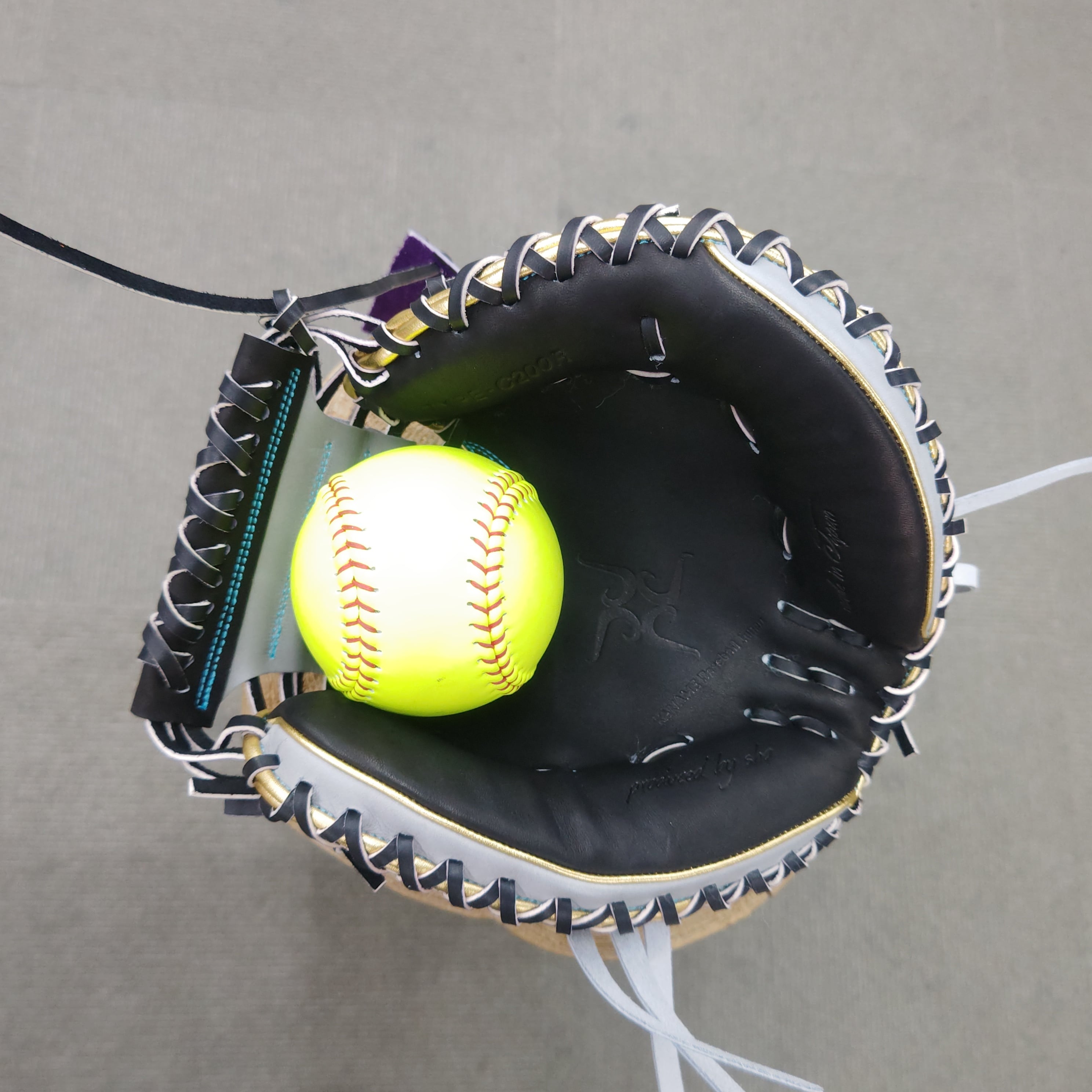 限定品 要ミット 軟式用 限定品 キャッチャーミット グレー ブラック