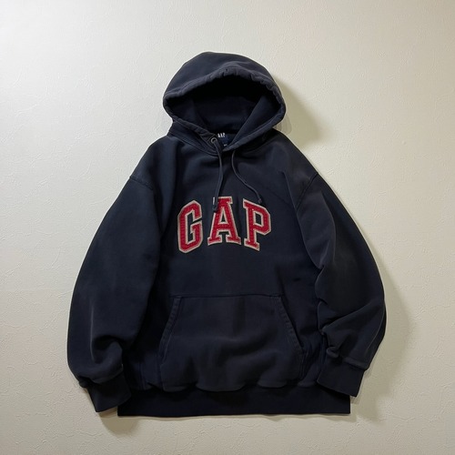 GAP　リバースウィーブ仕様　フーディー　プルオーバー　ギャップ　ネイビー　M 古着