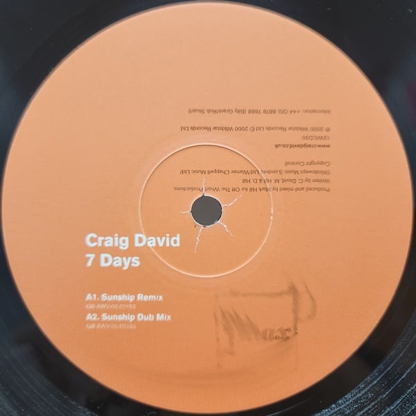 Craig David / 7 Days (Sunship Remixes) [12WILD30] - 画像3