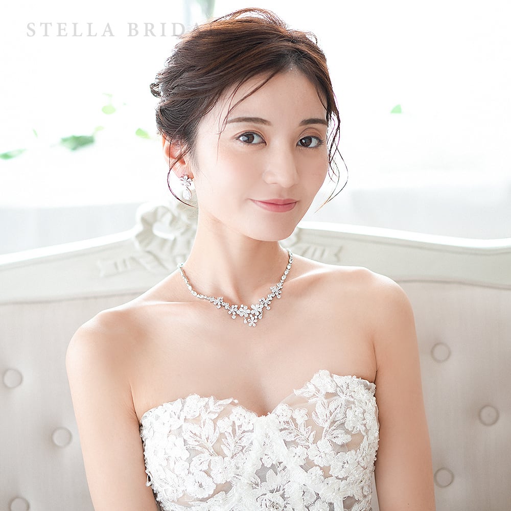 ステラブライダル　ウェディングジュエリーセット 受注生産品】キュービックジルコニア ウェディングジュエリーセット