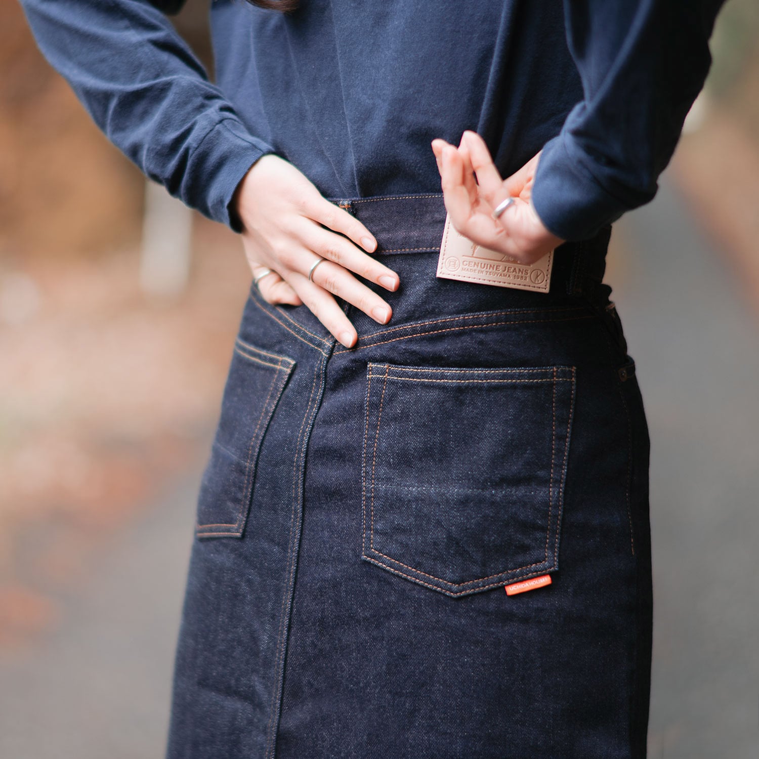  jeans 総柄　デニムスカート AZUL BY MOUSSY（アズールバイマウジー） デニムスカート AZUL DENIM