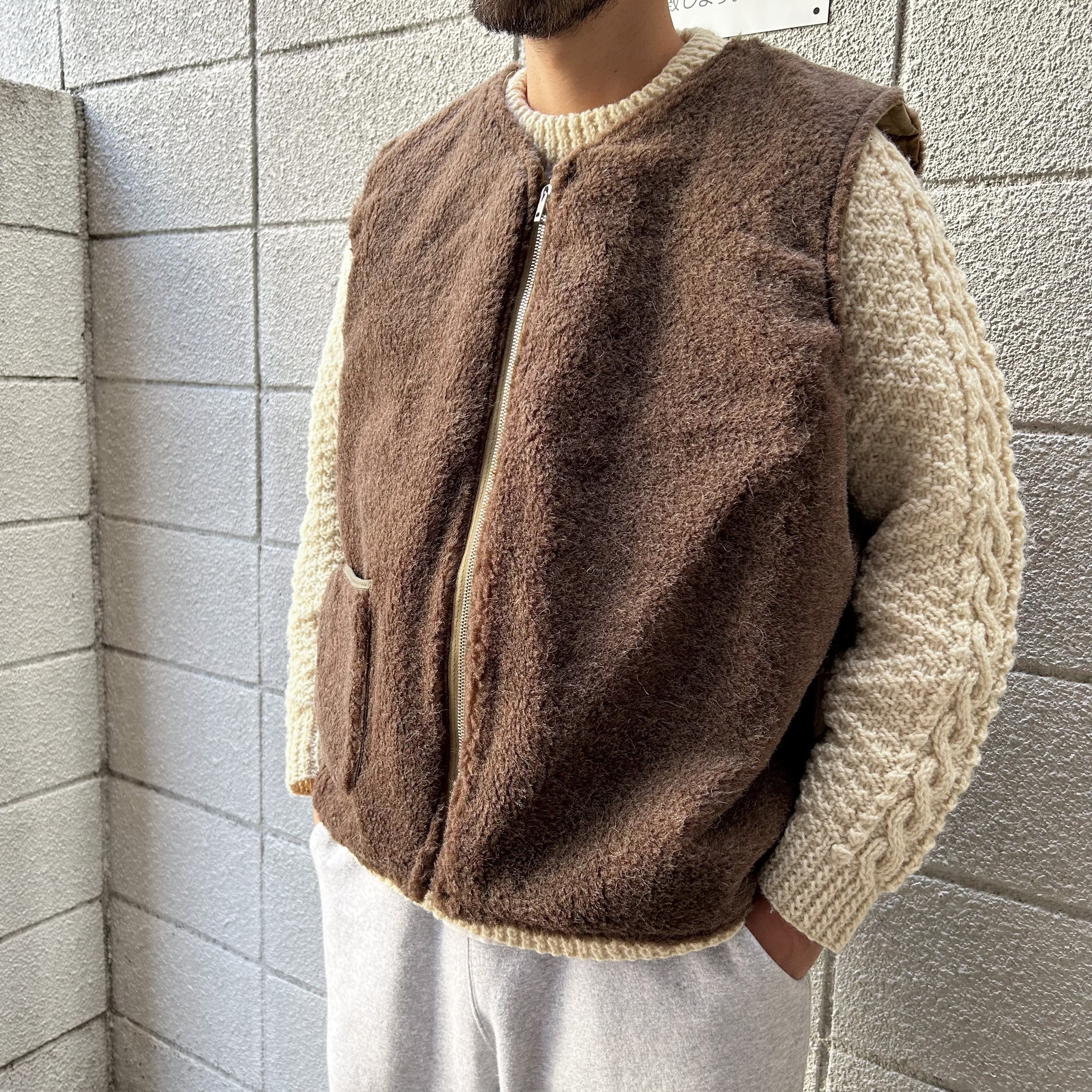 NIGEL CABOURN / DECK VEST - REVERSIBLE Khaki Dark Navy NIGEL CABOURN / DECK VEST - REVERSIBLE Khaki Dark Navy