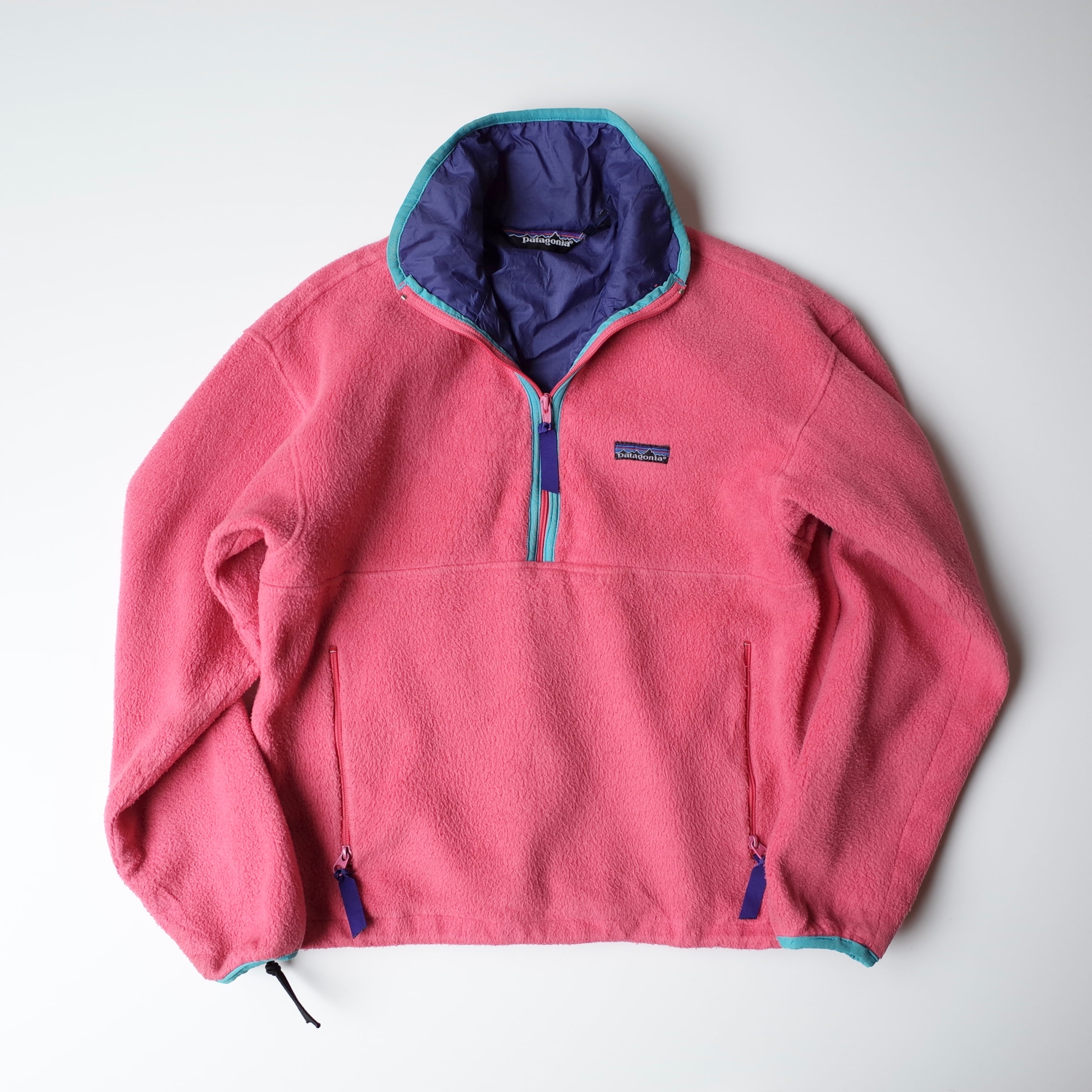80-90s patagonia half zip fleece jacket