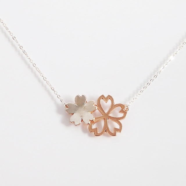 Sakura Blossom *〜桜のネックレス〜* (silver×pink gold)