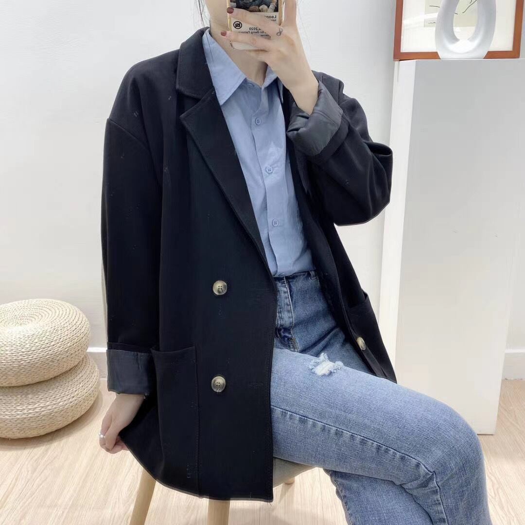 ノッチドラペルカラージャケット