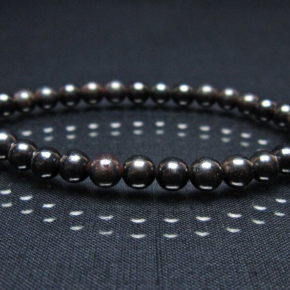 スギライト ブレスレット 6mm ブラックスギライト ブレス 一点物 メール便可 [M便 1/10] 111-45495