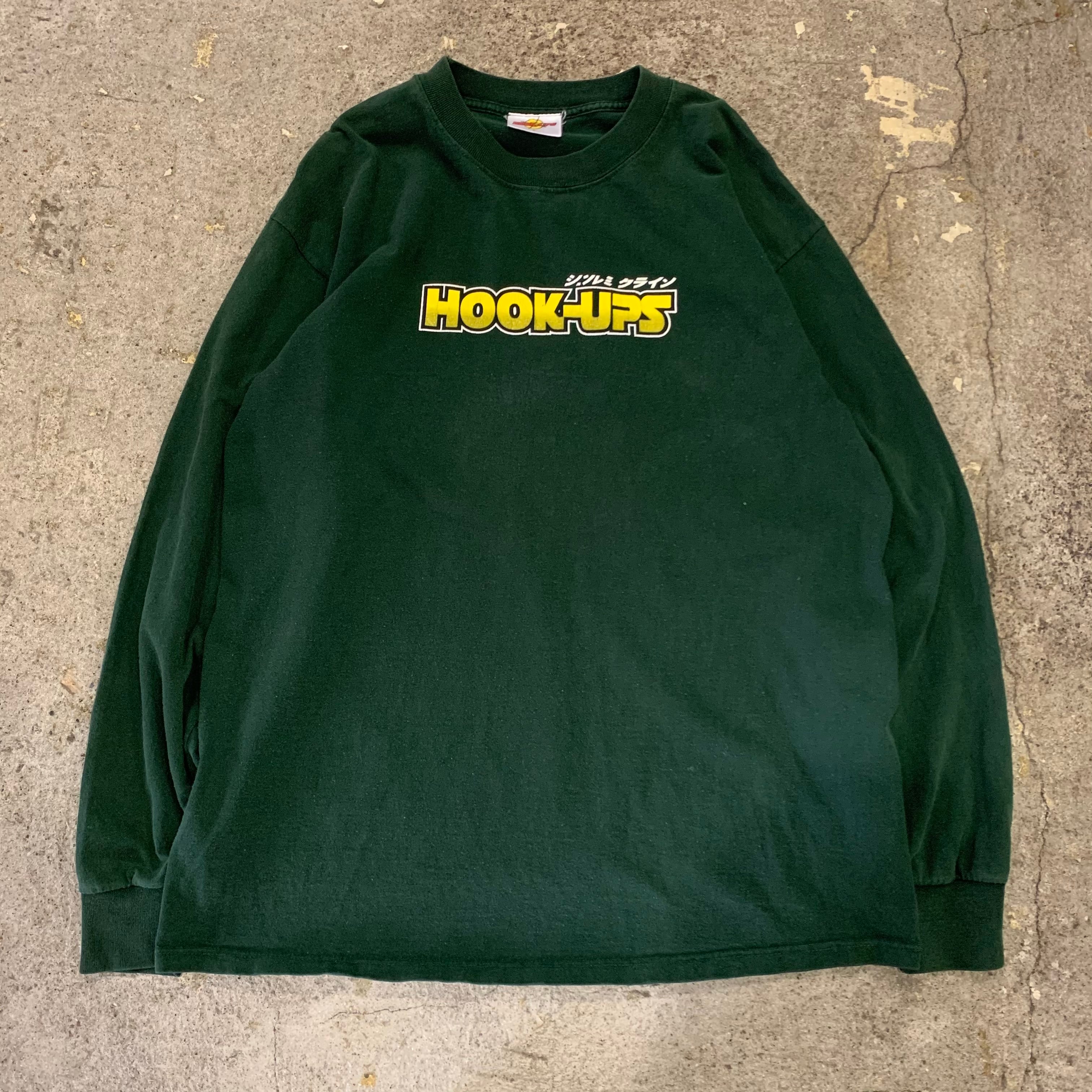 90s HOOK UPS logo L/S T-shirt
