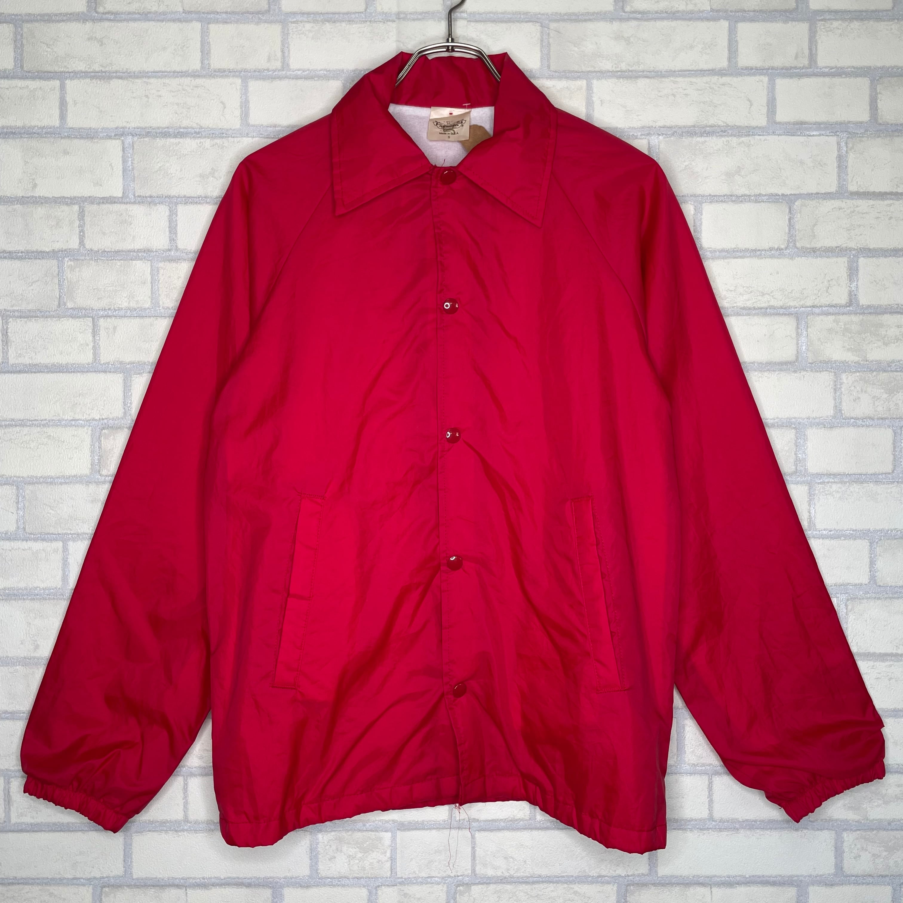 AUBURN SPORTSWEAR コーチジャケット S（M相当） Made in USA レッド 