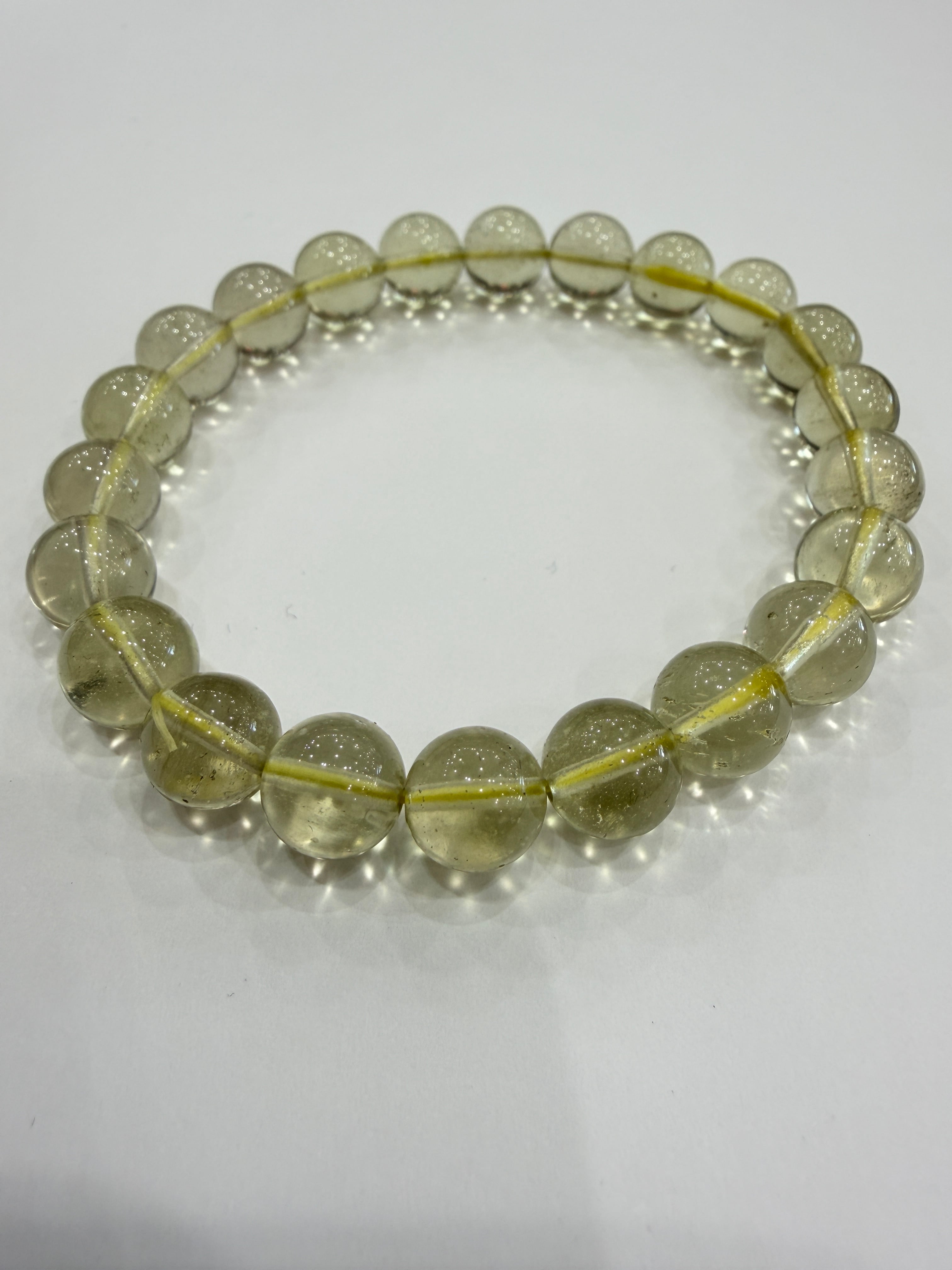 E28207】リビアングラス 9㎜ ブレスレット Libyan desert glass