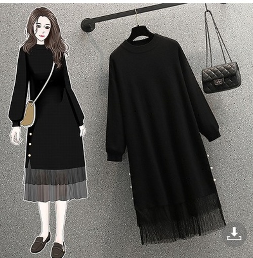 【大きいサイズL-4XL】【秋冬新作】ファッション/人気ワンピースsedmvm-620077