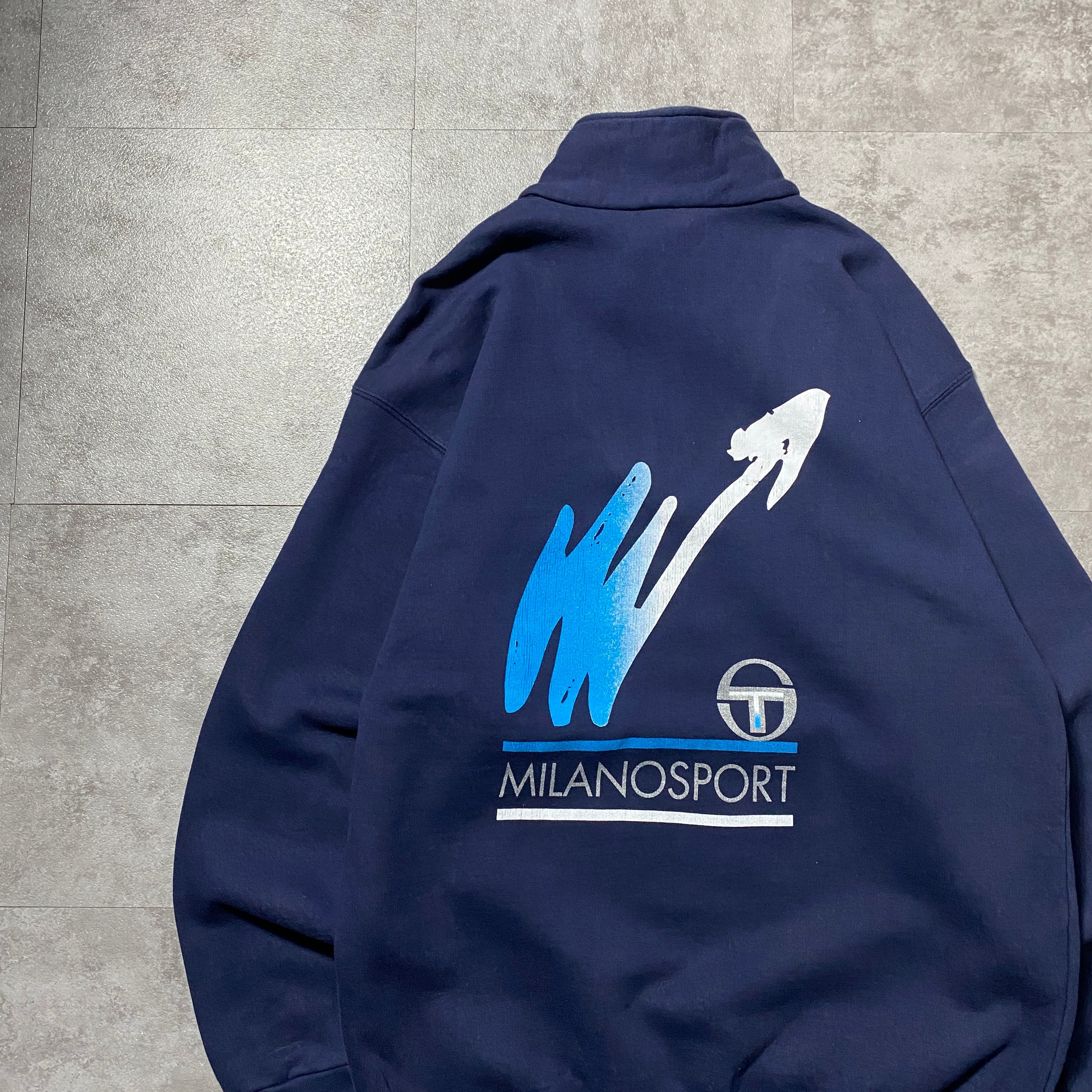 90's Sergio Tacchini セルジオタッキーニ 刺繍ワンポイント ハーフ