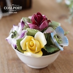 英国コールポートCoalport 陶花フラワーアレンジ薔薇小花 ボーンチャイナ thumbnail 1