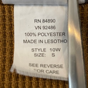 【HABAND】 長袖 シャツ Vネック ワッフル生地 アメリカ古着