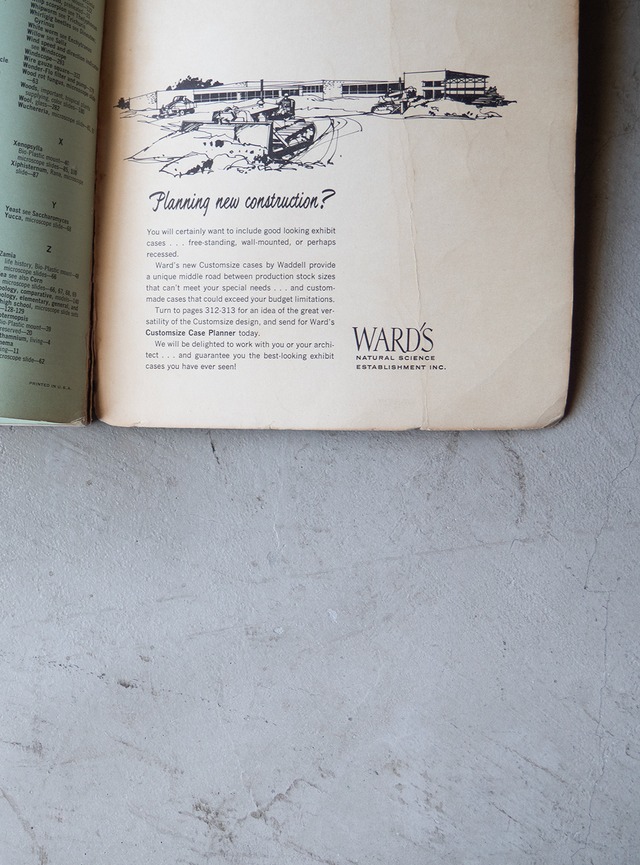 "WARD'S" 1960s  Catalog for biology book