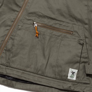 grn outdoor HIASOBI CAMPER JACKET go201q ジャケット ポケット 撥水 難燃 加工 収納 ドリンク アウトドア キャンプ バーベキュー BBQ