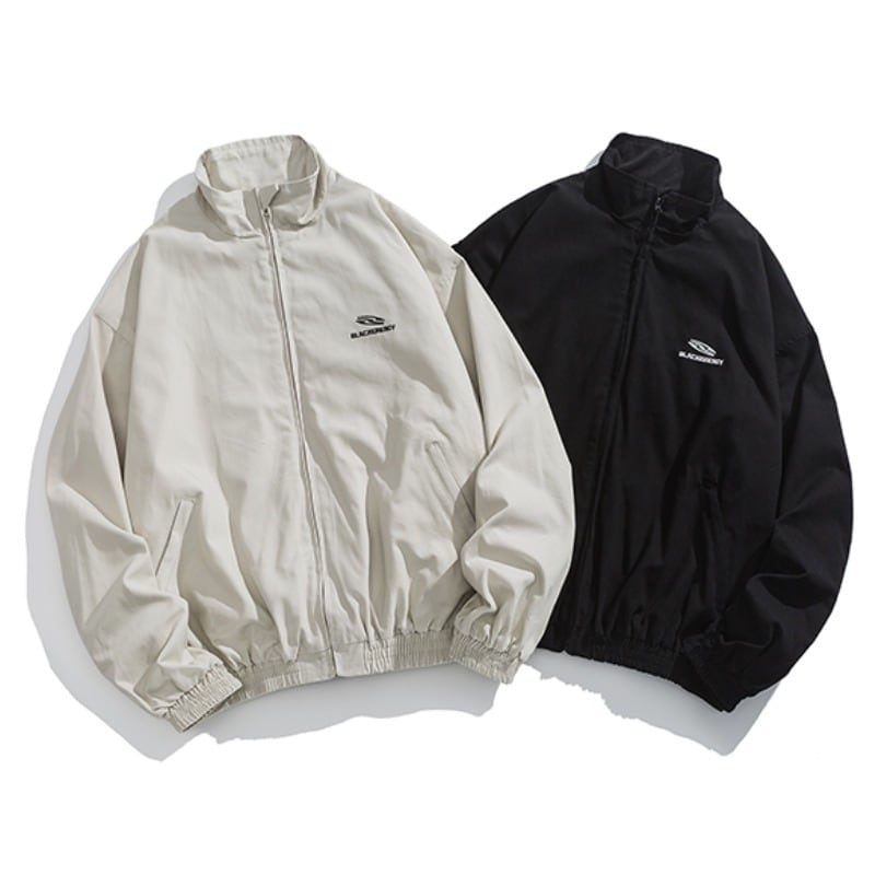 ワンポイントスタンドカラーブルゾン C10733