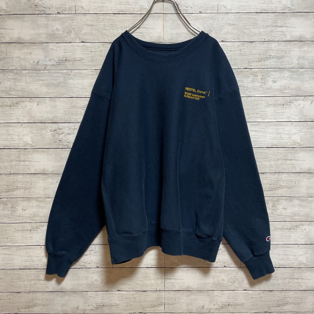 【champion】リバースウィーブ 紺タグ 90s ワンポイント刺繍ロゴ 【champion】リバースウィーブ 紺タグ 90s ワンポイント刺繍ロゴ