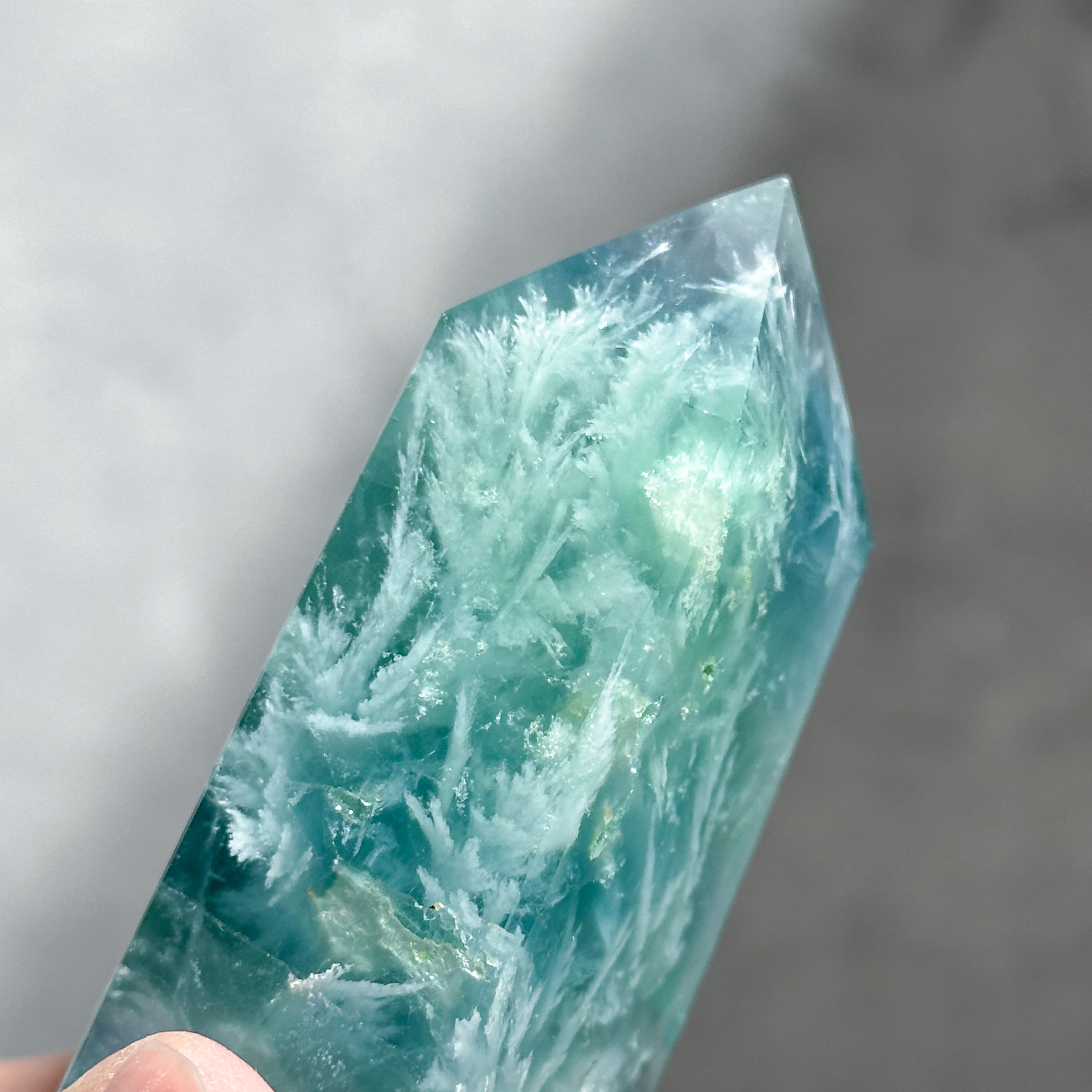 エンジェルフェザーフローライトタワー型22◇ Angel Feather Fluorite