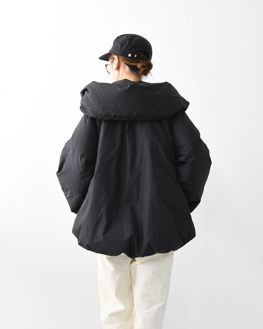 mizuiro ind [ミズイロ インド] hooded short down JK [3-270053