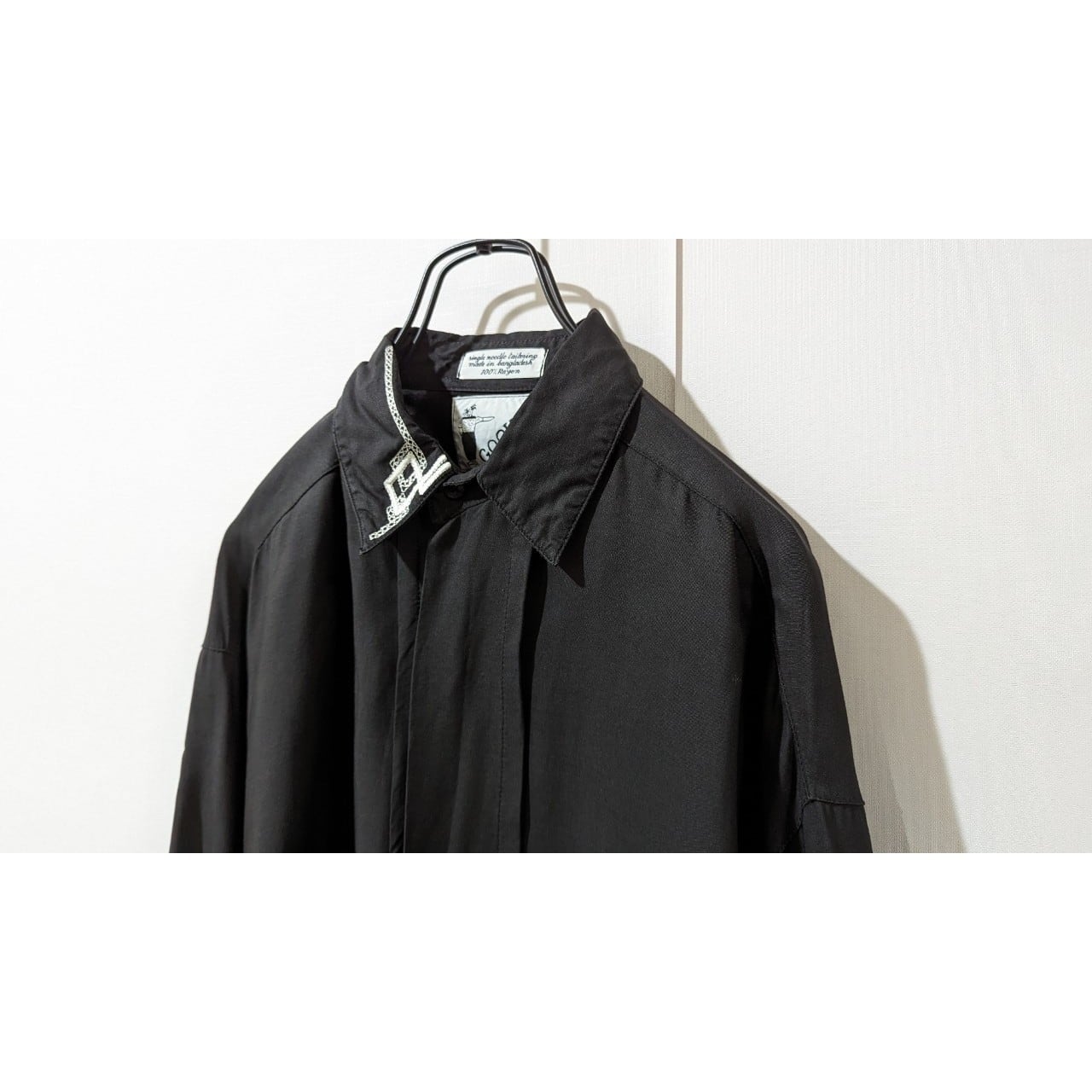 GOOUCH　グーチ　刺繍シャツ　古着　ブラック　BD86 GOOUCH グーチ 刺繍シャツ 古着 ブラック BD86 | Pickle