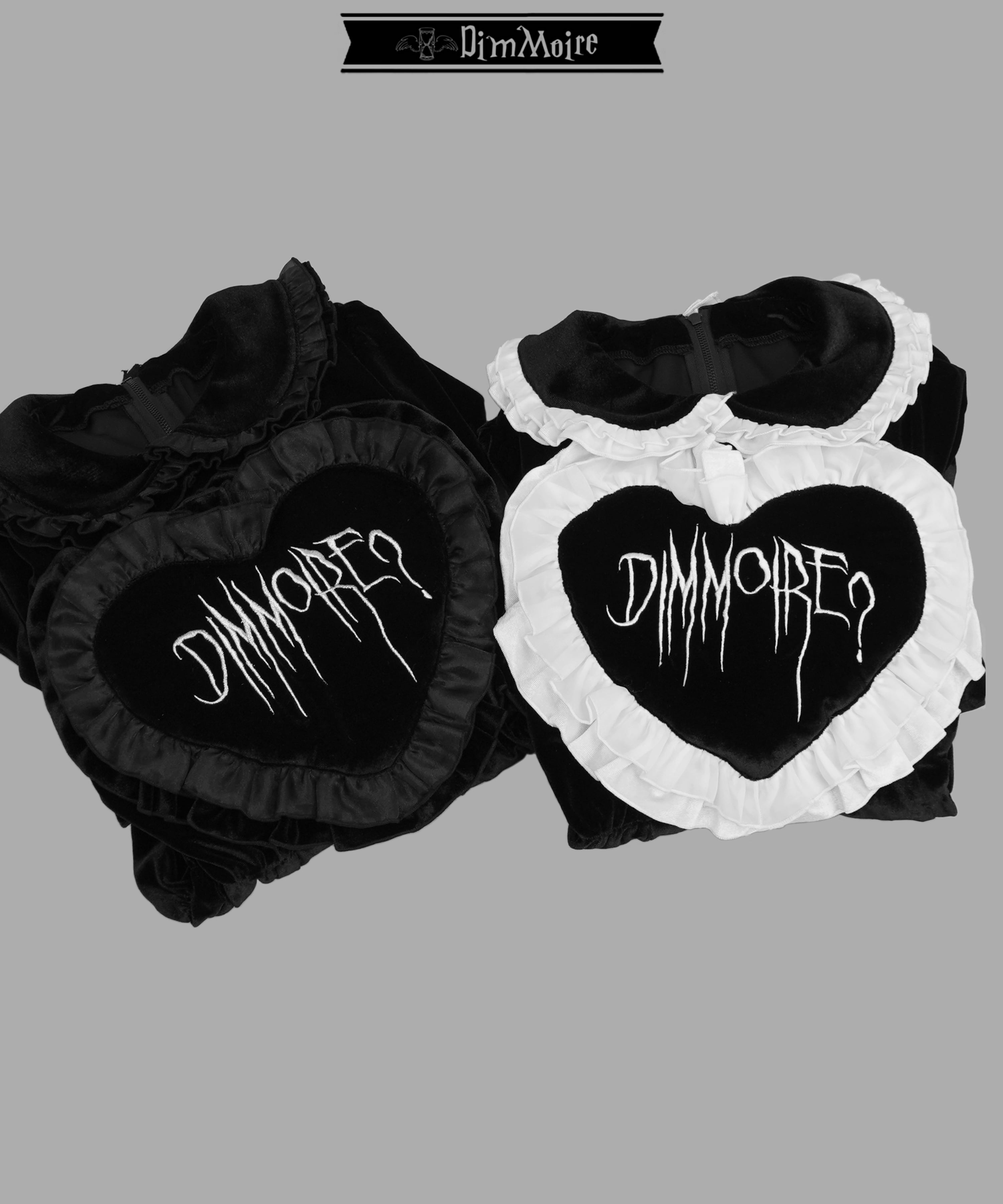 Gothicハートロングドレス【Black&White】 | DimMoire Gothicハートロングドレス【Black&White】 | DimMoire