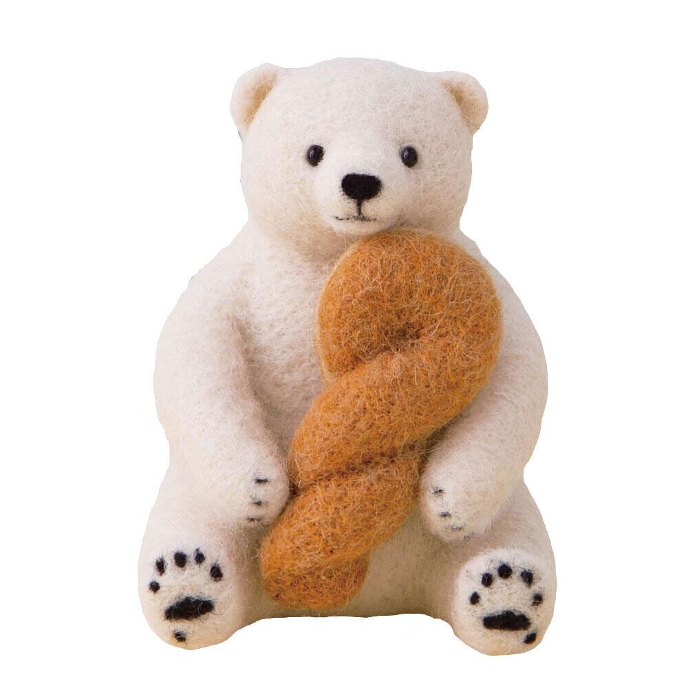 スターターセット付き 白くま と ねじりあげパン 手作りキット