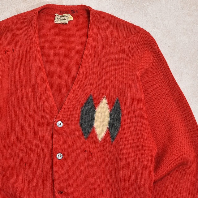 60s～ Harris & Frank knit cardigan