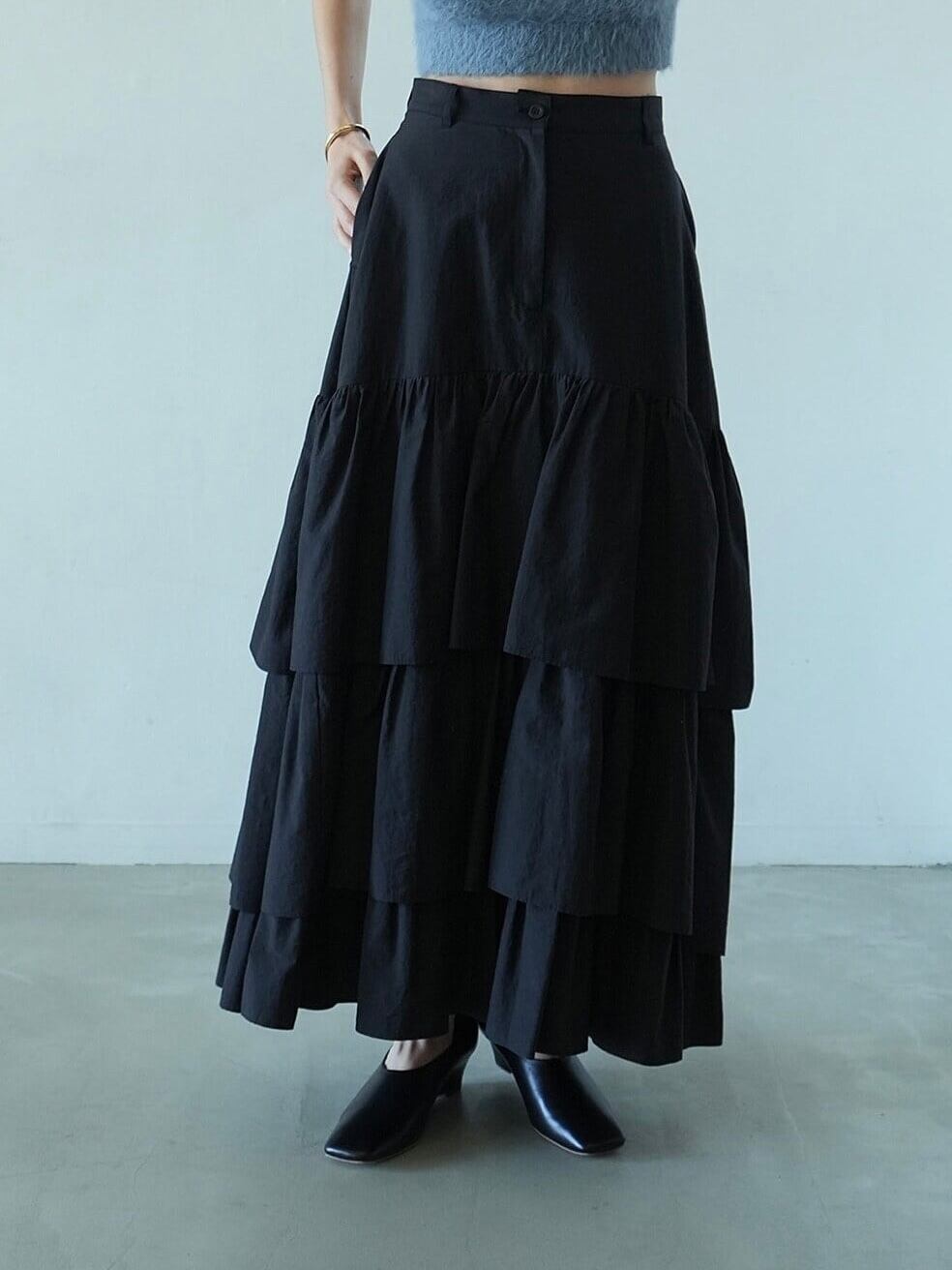 24SS】CLANE クラネ / VOLUME FRILL SKIRT | TRENTオンラインショップ  