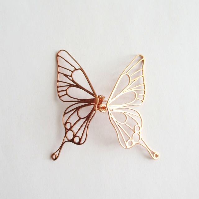 Butterfly(L)  / 横着ピアス / PINK GOLD