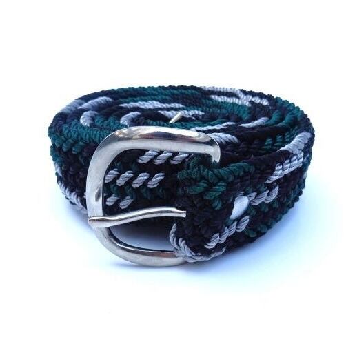 Brushy Creek Belt & Buckle Co. (ブラッシークリーク) Nylon Web Belt ハンターグリーン