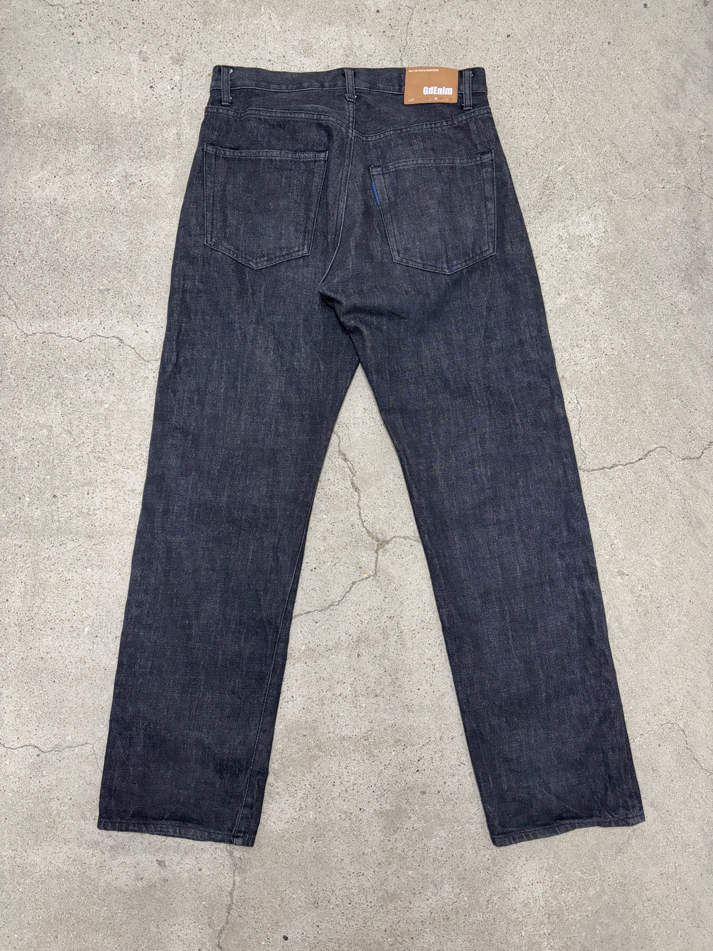 NO.15 GOODENOUGH / リジッド デニム パンツ ストレート 90～00s GOODENOUGH/Black Denim pants/W32/L32/ブラックデニムパンツ