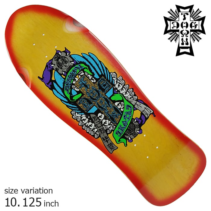 DOGTOWN ERIC DRESSEN HANDS RE-ISSUE DECK YELLOW FOIL 10.125 inch