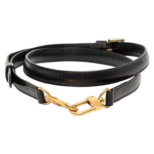 ルイ ヴィトン ショルダーストラップ ブラック レザー レディース LOUIS VUITTON 【中古】