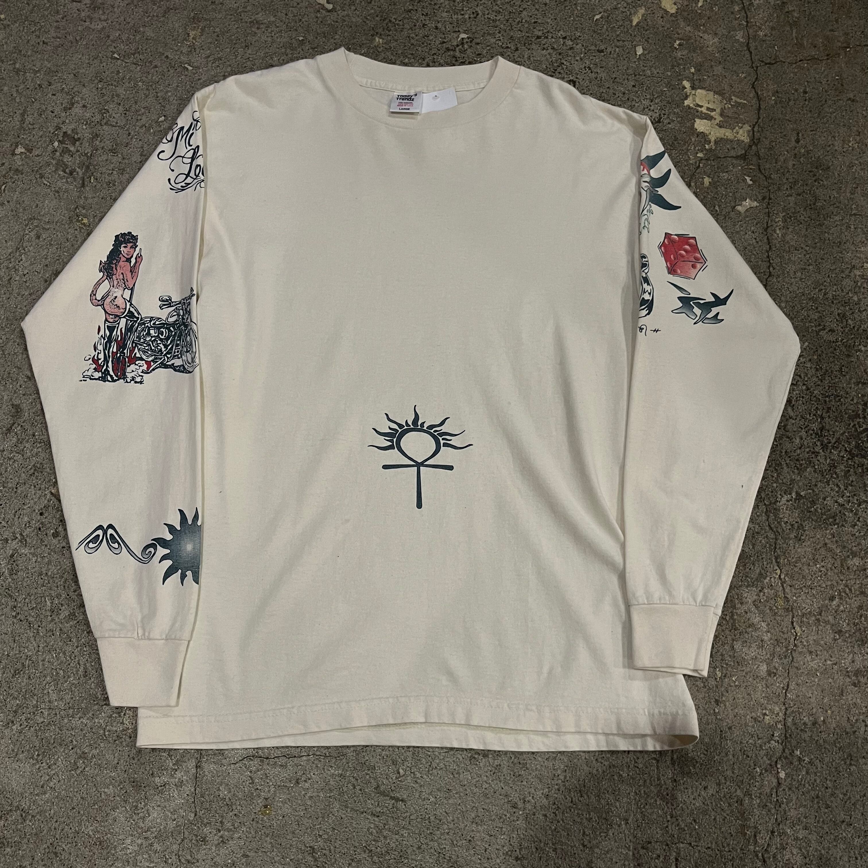90s Dennis Rodman Tatoo L/S T-shirt | What'z up
