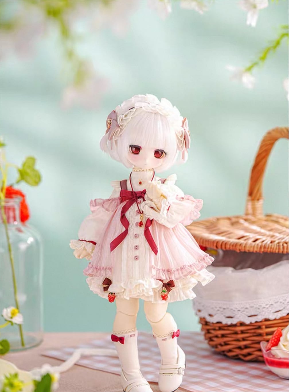 【ほぼ新品】stina petit fours strawberry M ⭐️ラスト1体⭐プチストロベリー・Meira⭐️Tiny Fox◇フルセット