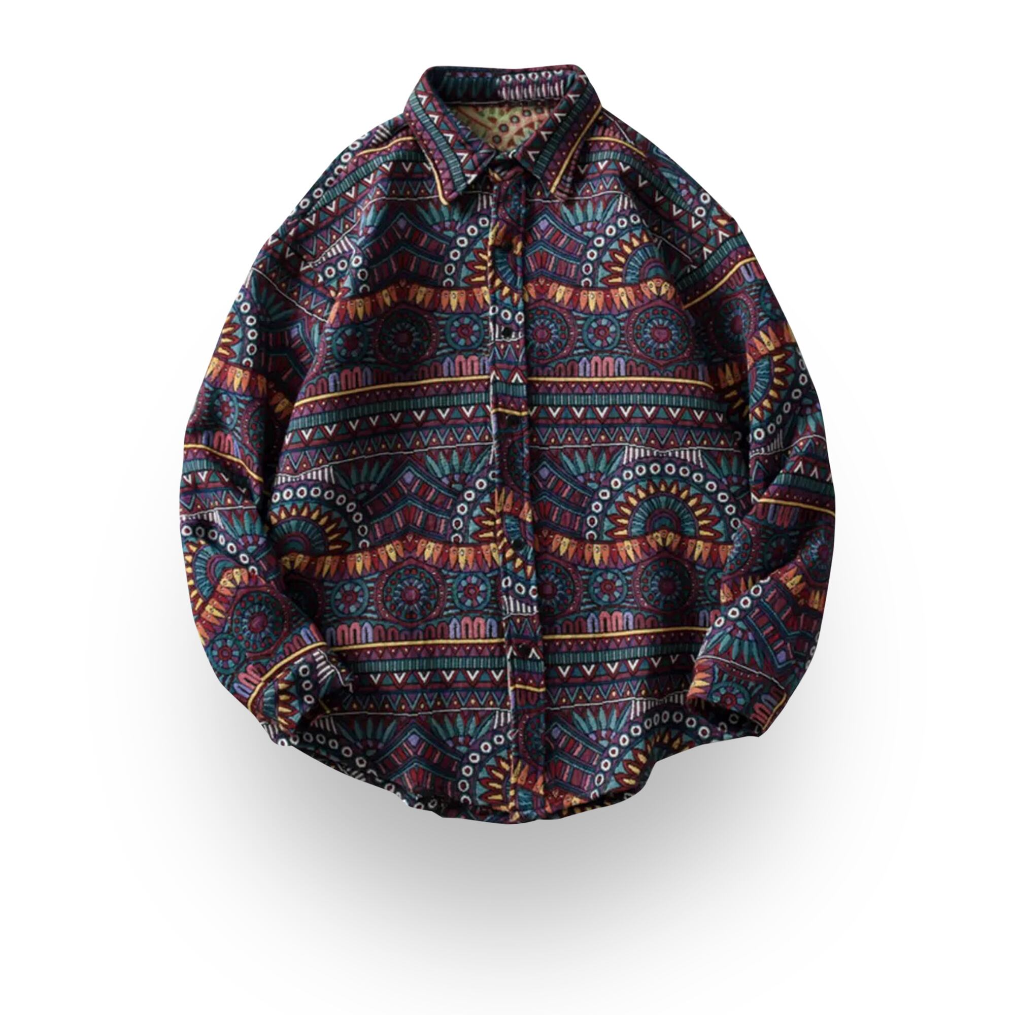 トライバルデザインシャツ