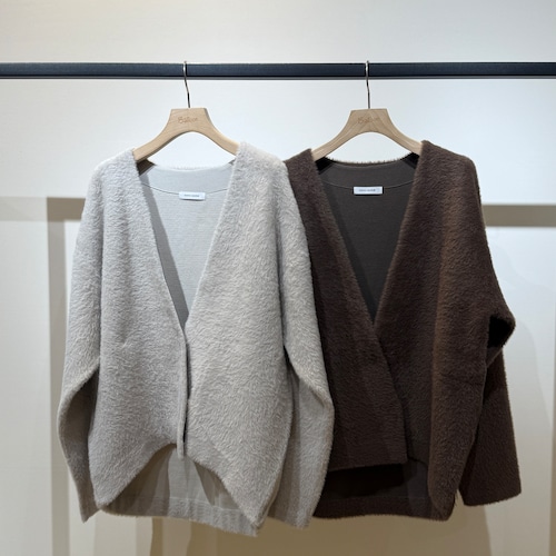 【限定店舗】フェザーヤーン二重臼カーディガン