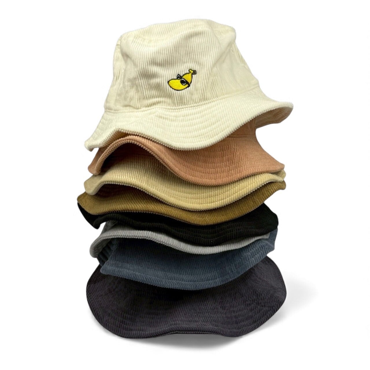 ShimaBanana SHH003 【沖縄県内工場刺繍】 プチシマバナナ刺繍ツイル