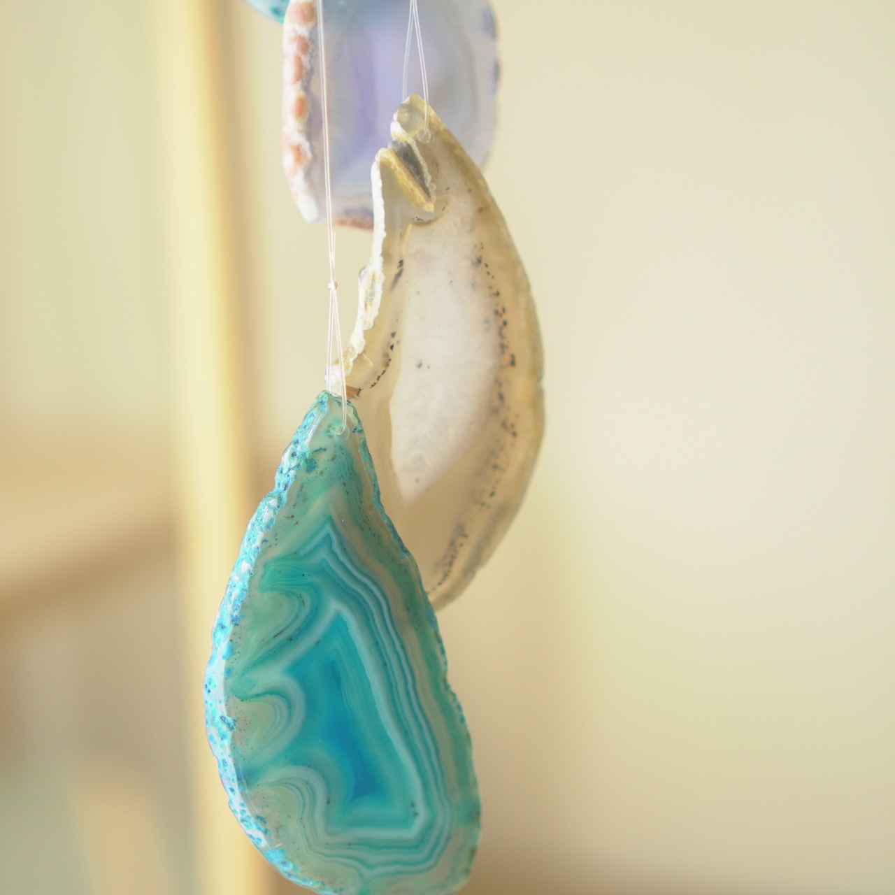 Clear Drops 09 - アゲートヒーリングチャイム / Agate Sun Catcher Wind Chime 564