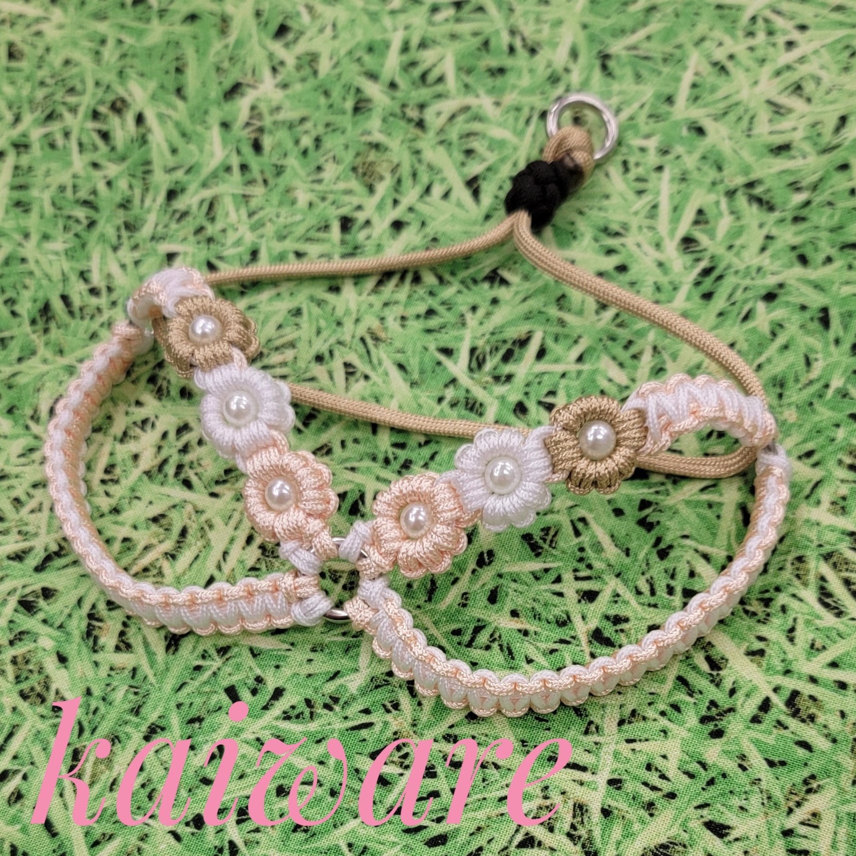 パラコードリード 大型犬 中型犬 ダブルハート編みリード | 首輪職人